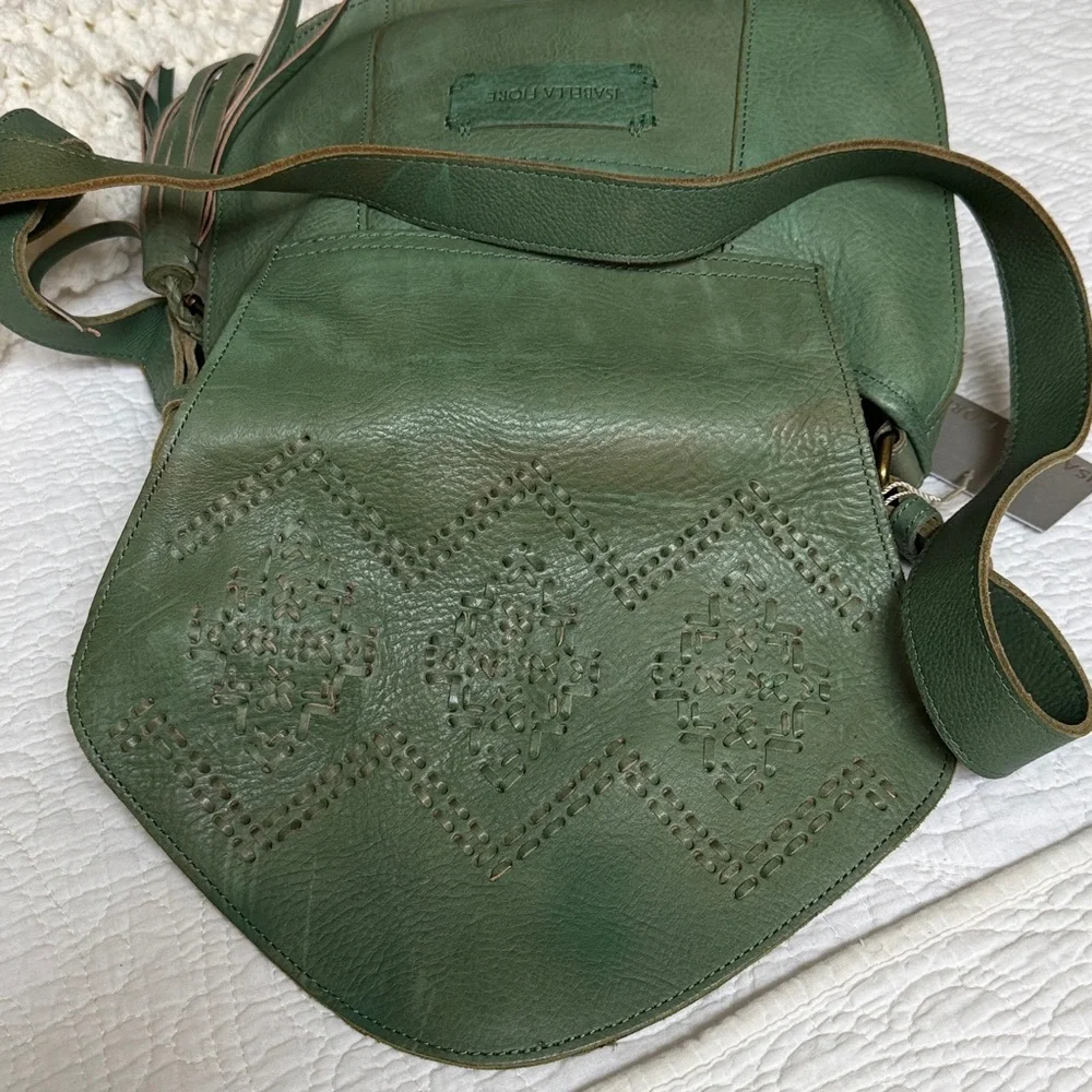Isabella Fiore crossbody saddle bag, Josephine Shoulder sage - Picture 6 of 8